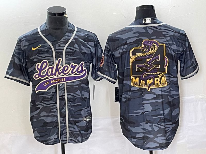 Men Los Angeles Lakers Blank Camo 2023 Nike Co Branding Game NBA Jersey style 1->los angeles lakers->NBA Jersey